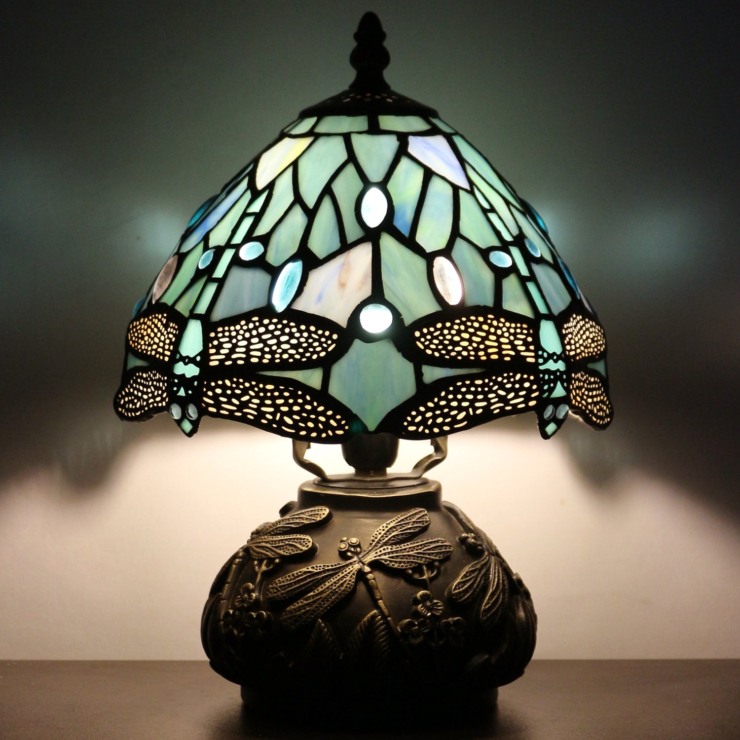 8 inch tiffany mushroom table lamp